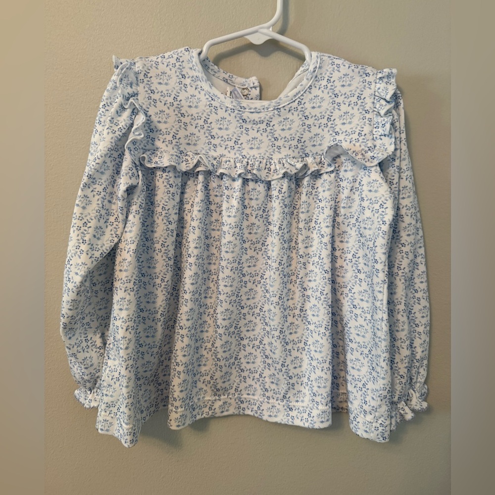 Willow Floral Ruffle Long Sleeve Top